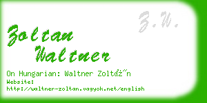 zoltan waltner business card